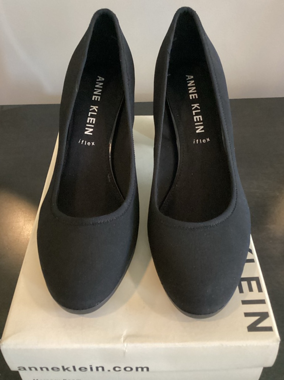Anne Klein Black Fabric iFlex Pumps Size 9M